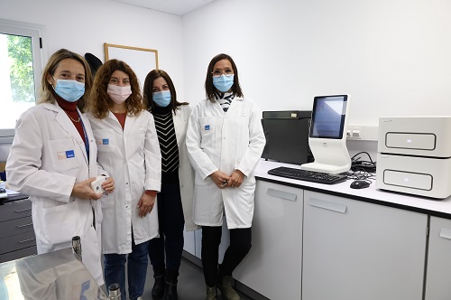 De izquierda a derecha, Beatriz Bellosillo, Rebeca Rueda, Ester Torres i Mila Montero