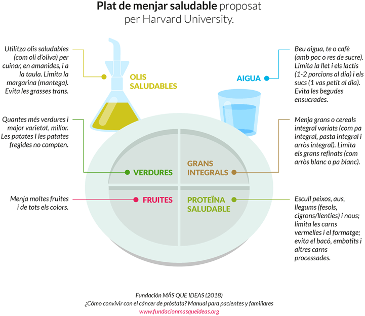 Plat de menjar saludable proposat per Harvard university